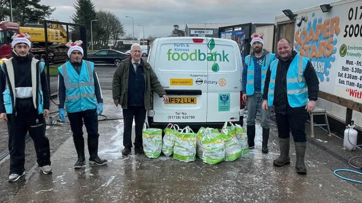 Soaper Stars food bank donation